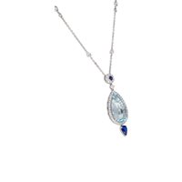 Necklace Crivelli Woman in White Gold Acquamarina 9.37 Ct 372-2347 - 372-2347